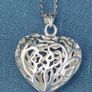 Tree of Life Filigree Sterling silver Love heart pendant set Image 10