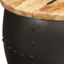 Coffee Table Round 53x43 cm Solid Mango Wood Image 5