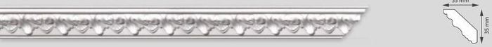 Ceiling Coving, Moulding Polystyrene  for 2 metres length.