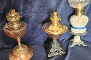 Victorian oil lamps