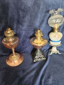 Victorian oil lamps