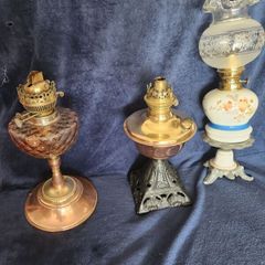 Victorian oil lamps