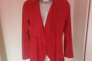 Kate+Pippa red suede imitation fringe light jacket blazer size UK12/14 EU40/42 Postage included