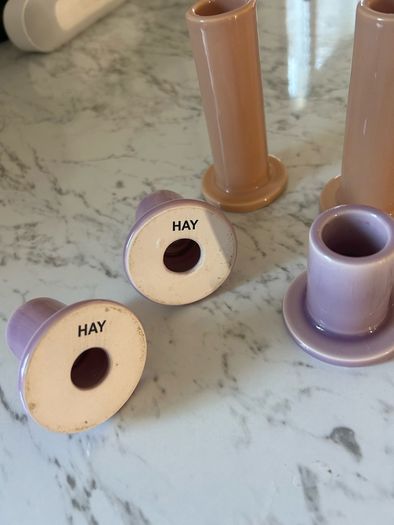 HAY candlesticks X5