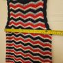 Retro style sleeveless knit top, 100% cotton size L(UK12) Image 7