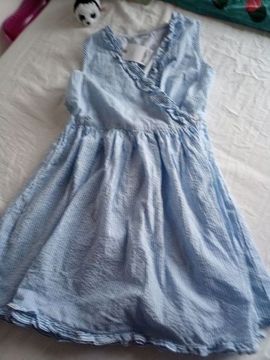 Next pretty blue and white stripped dress