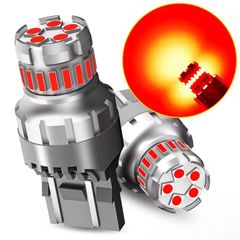 AUXITO 2Pcs T20 7443 W21/5W Bulb Red LED Stop Brake Car Taillight 12V
