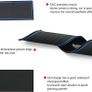 Non-Slip Rubber Mats for V W T-roc TROC 2017-2025, Car Mats Door Slot Mat Car Armrest Drink Holder Mat Centre Image 2