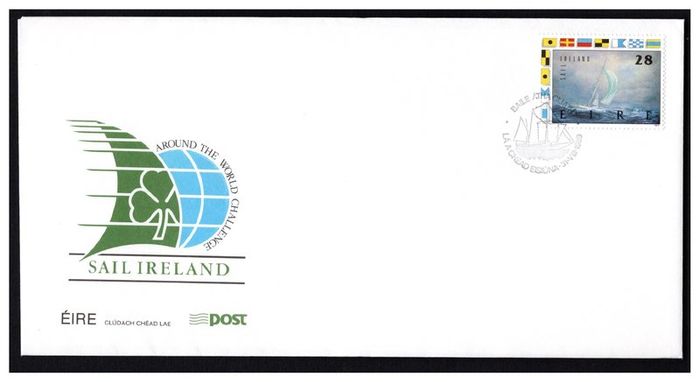 1989 Ireland Commemorates Ireland's Entry in the Whitbread Round The World Race (Sail Ireland) An Post First Day Cover (FDC)