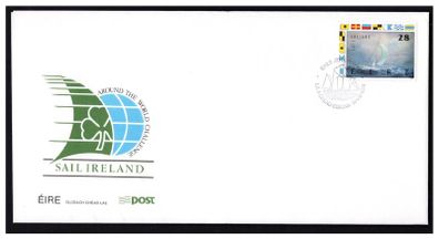 1989 Ireland Commemorates Ireland's Entry in the Whitbread Round The World Race (Sail Ireland) An Post First Day Cover (FDC)