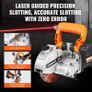 Electric Wall Chaser, Wall Groove Cutting Machine 133mm, Groove Cutting Machine Depth 42mm, Wall Slotting Machine 2500W, Wall Cutting Cutter Machine with Water Pump Image 5