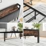 3ft Single Bed Frame with Storage Headboard Image 2