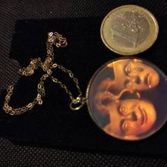 Theatre Acting Masks Comedy and Tragedy 9ct gold