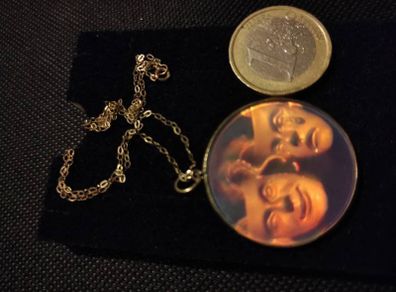 Theatre Acting Masks Comedy and Tragedy 9ct gold