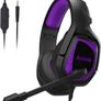 Gaming Headset P-S-4 Headset with Microphone MH602 Purple Headphones Surround Sound with Noise Canceling Mic Soft Earmuffs for Xbox one PC Switch Computer Laptop Mac (FREE POSTAGE) Image 2