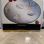 Glass salad bowl & servers, matching glass party plate Image 5