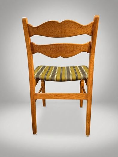 Rare Set of 6 Mid-Century Modern Oak Dining Chairs by Henning Kaernulf for EG-Mobel, 1970s