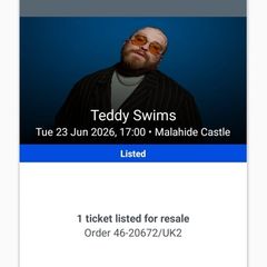 Teddy swims tickets