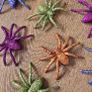 Set of 8 sparkly spiders Image 2