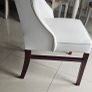 white leather chair Image 5