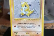 Pokemon Base set Sandshrew 62/102 Near Mint Condition 4th Print