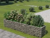 Gabion Raised Bed Galvanised Steel 270x50x50 cm