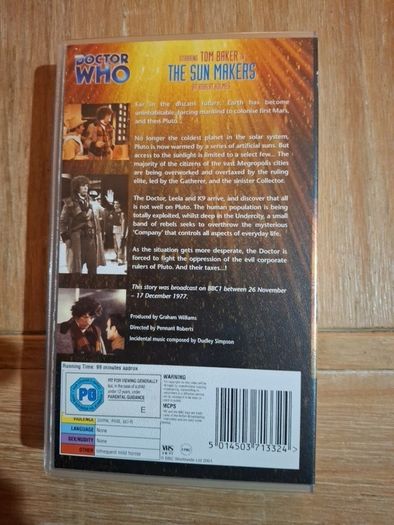 Doctor Who VHS The Sun Makers in very good condition