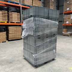 45 x Storage Stackable Boxes / Bins With Open Front