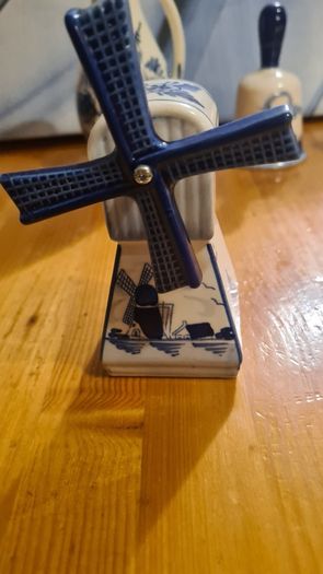 Dutch Delft Hand Painted Blue And White Ornament. 7 in total.All Marked.