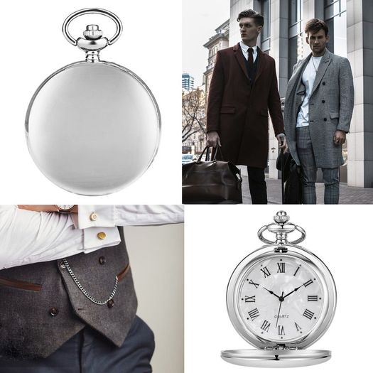 Vintage Antique Style Wedding Groom Debs Pocket Fob Watch