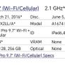 Apple iPad Pro 9.7" (Wi-Fi/Cellular) 256 GB supports up to  IOS 16 Image 5