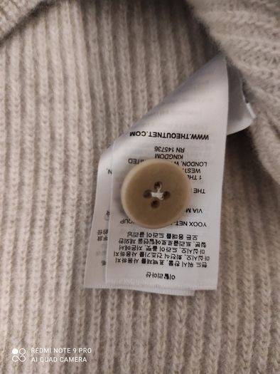 High end brand Iris and Ink,wool/cashmere mix v-neck ladies cardigan