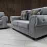 Verona Grey Fabric Fullback Cushions Sofa Image 3