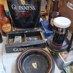 Vintage Guinness pub memorabilia