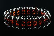 Luxury Dark Cherry Baltic Amber Unisex 8mm Beaded Stretch Bracelet for Men Women Amber Beads