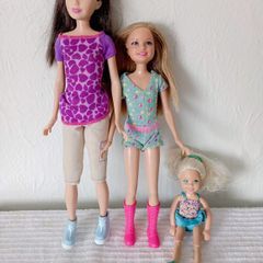 Skipper, Stacey, Chelsea dolls b