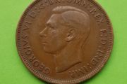 United Kingdom 1937 year Bronze Penny.
