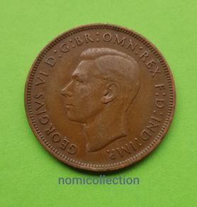 United Kingdom 1937 year Bronze Penny.