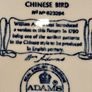 William Adams Chinese bird pattern plates Image 9