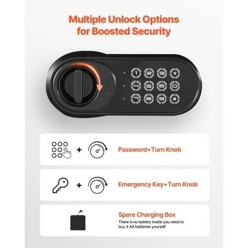 3.6 Cubic Feet Drop Safe, Large Capacity Front Drop Slot Safe Box with Digital Keypad, Heavy Duty 3 Tiers Cash Depository Box with Spare Keys for Cash