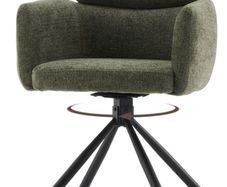 Green swivel chair