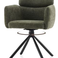 Green swivel chair