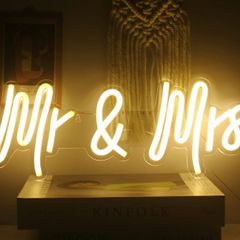 Mr Mrs Neon Signs Neon Light Led Decorative Neon Sign (15.9 inch x 6.1 inch)
