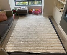 Washable Bobbled Diamond Rug - Kukoon