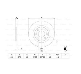 Citreon C2,C3,C4, Berlingo - Front brake Disks