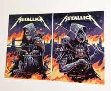 Metallica M72 London 3rd / 5th July - 2 x A3 Posters (Reprints)