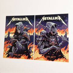 Metallica M72 London 3rd / 5th July - 2 x A3 Posters (Reprints)