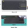 Keyboard, Logitech K400 Plus Wireless Touch TV Keyboard With Easy Media Control and Built-in Touchpad, new, unopened. Image 6