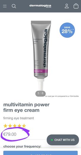 Dermalogica Multivitamin Power Firm Eye Cream. FULL SIZE. 15ml