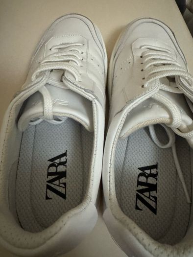 Zara leather trainers